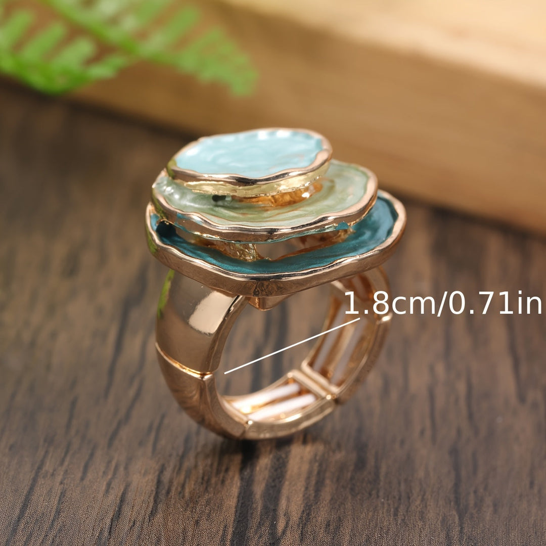 Anello Boho a Tre Strati in Smalto