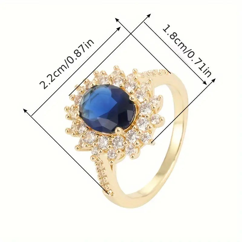 Anello in Oro con Zaffiro Vionne