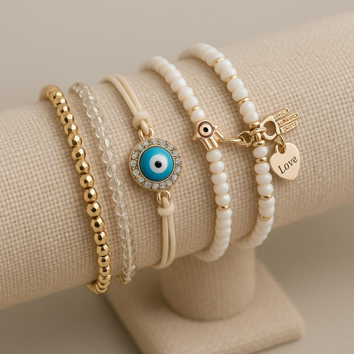 Set di Braccialetti Hamsa