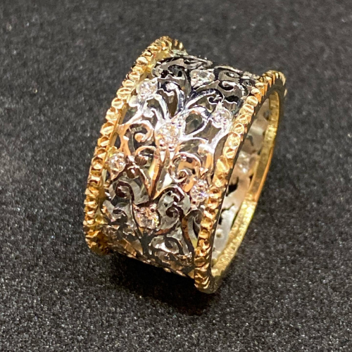 Edera Vintage Anello in Zirconia - Mika