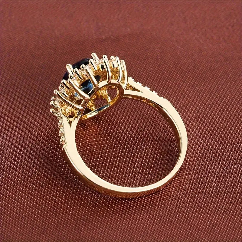 Anello in Oro con Zaffiro Vionne